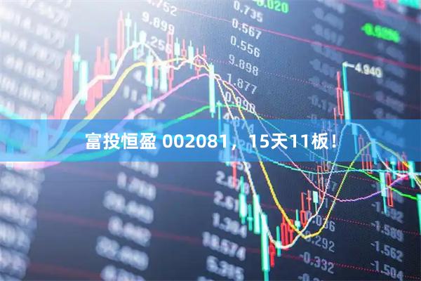 富投恒盈 002081，15天11板！
